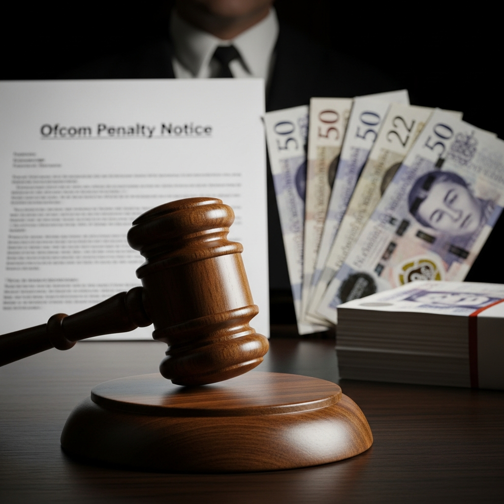 Illustration of Porn company fined £1.35m by Ofcom over age check failings