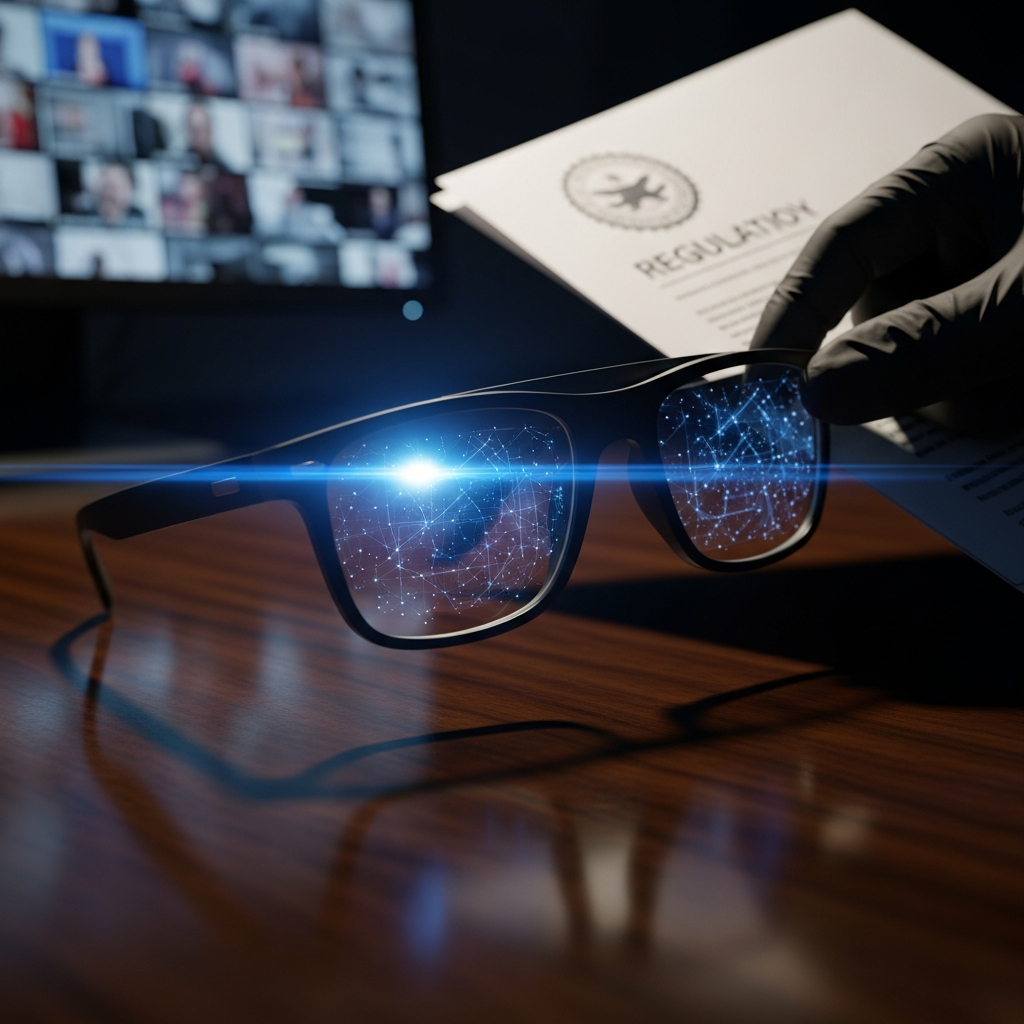 Illustration of Regulator contacts Meta over reports staff viewed AI glasses videos