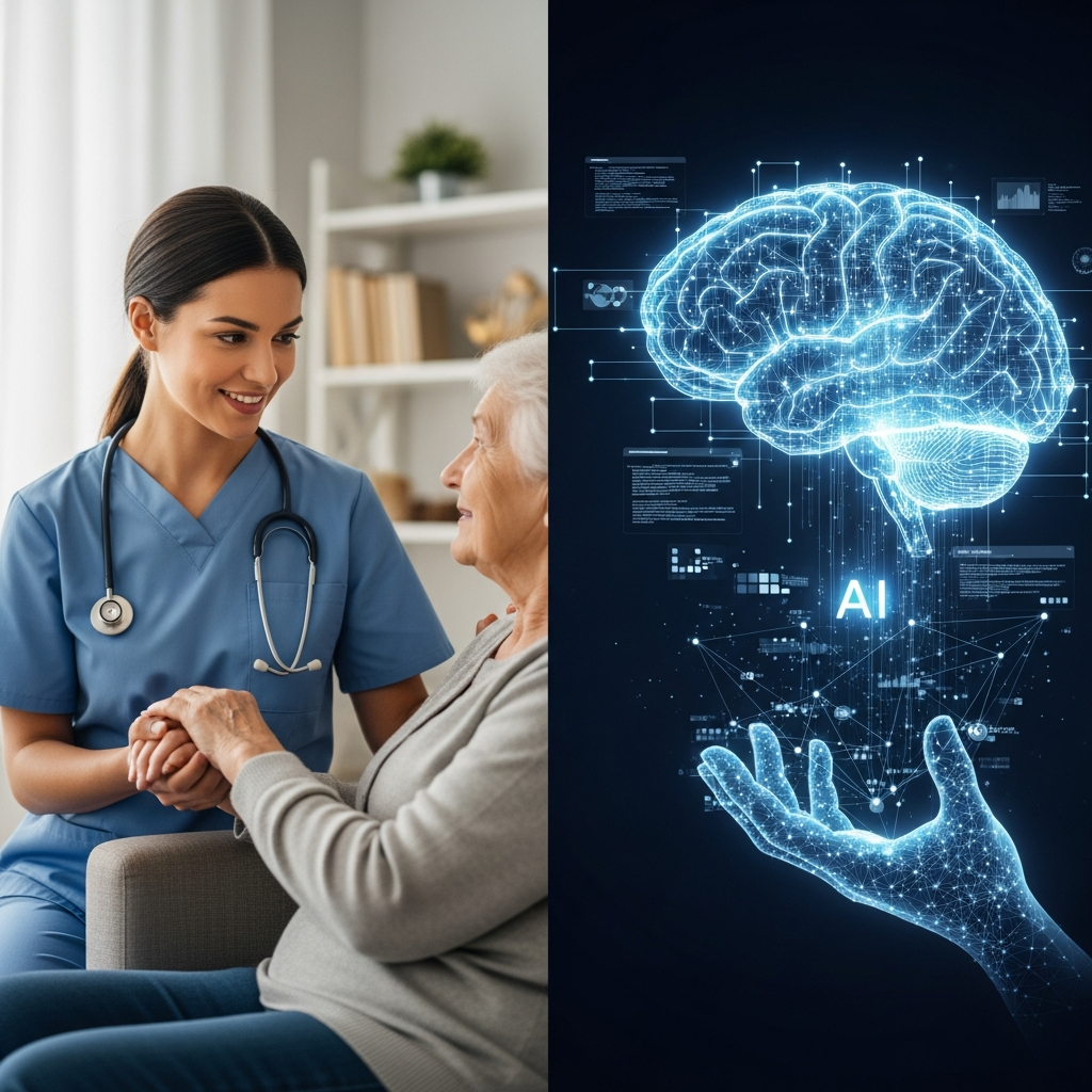 Illustration of Study examines whether AI can identify skilled carers